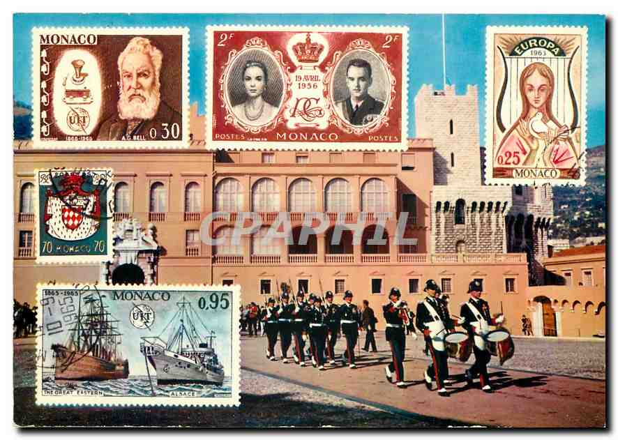 CPM Principaute de Monaco Le Palais du Prince La Releve de la Garde 