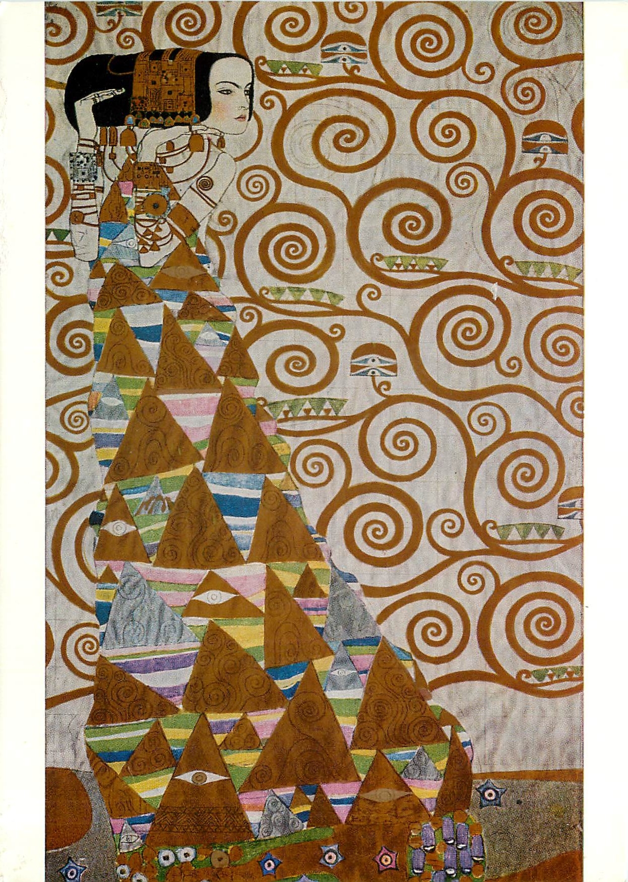 CPM Gustav Klimt Die Erwartung Werkvorlage zum Stocletfries 