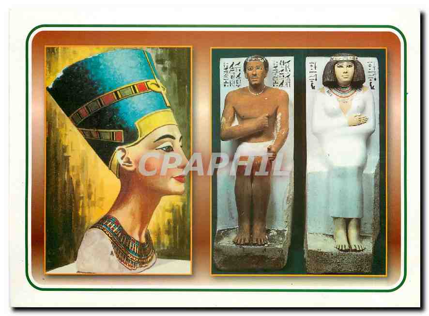 Néfertiti — portrait et statues — Attalla Cards