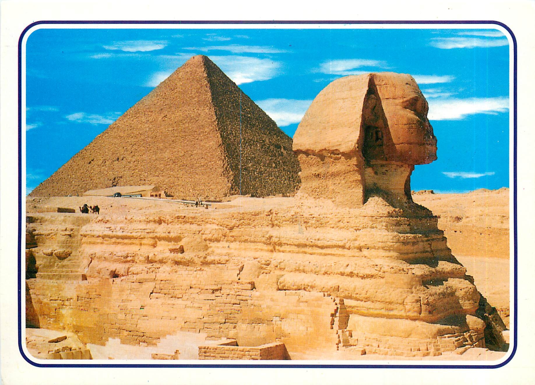 CPM Egypt Giza The Great Sphinx and Keops Pyramids 