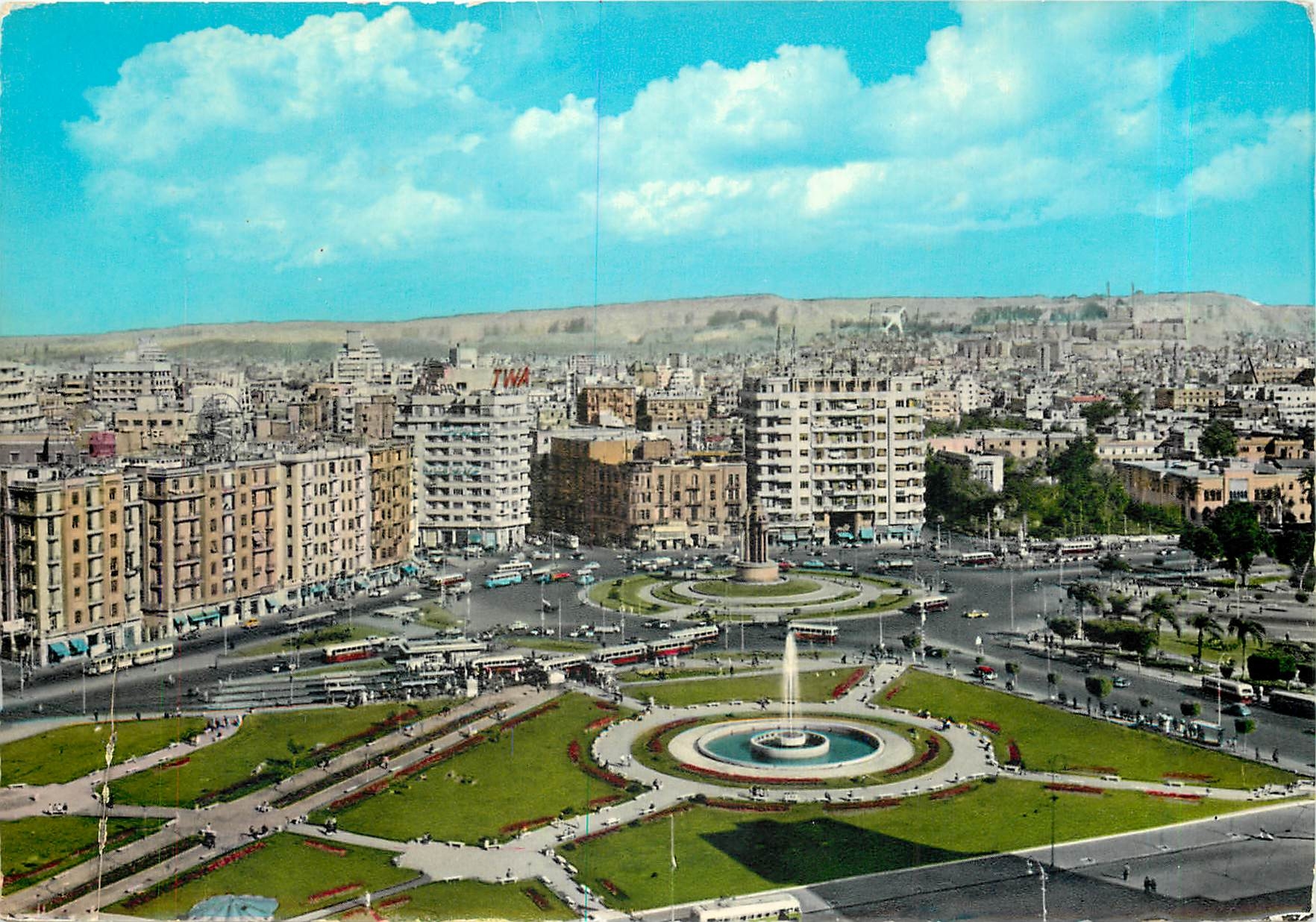 CPM Cairoa General view seen from the Roof of the Hilton Hotel 