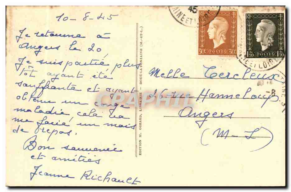 Doue la Fontaine CPA Les arenes Les gradins (cote Ouest) — Rückseite