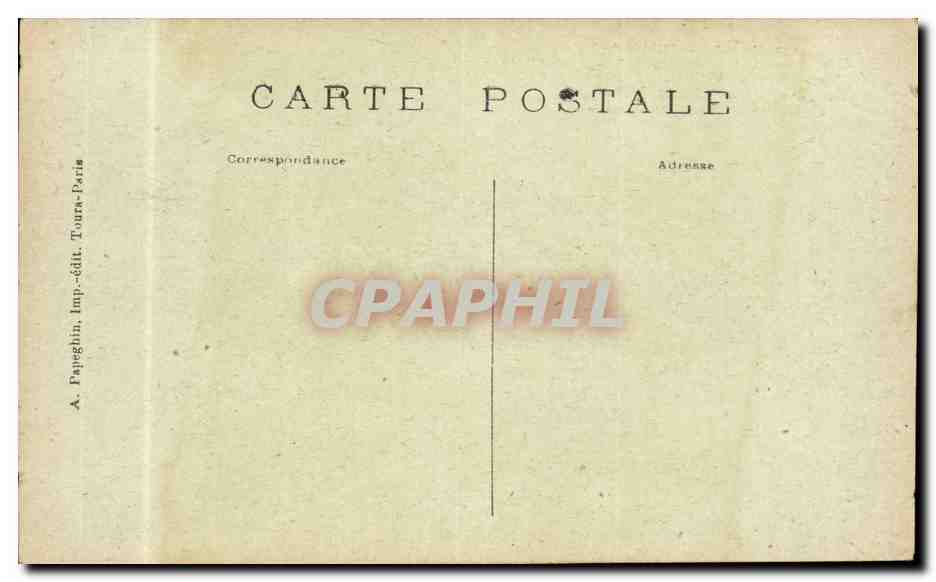 Saumur CPA L'hotel de ville  — Rückseite