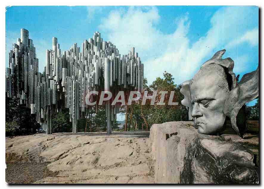 CPA Helsinki Helsingfors Suomi Finland Monument to Jean Sibelius 