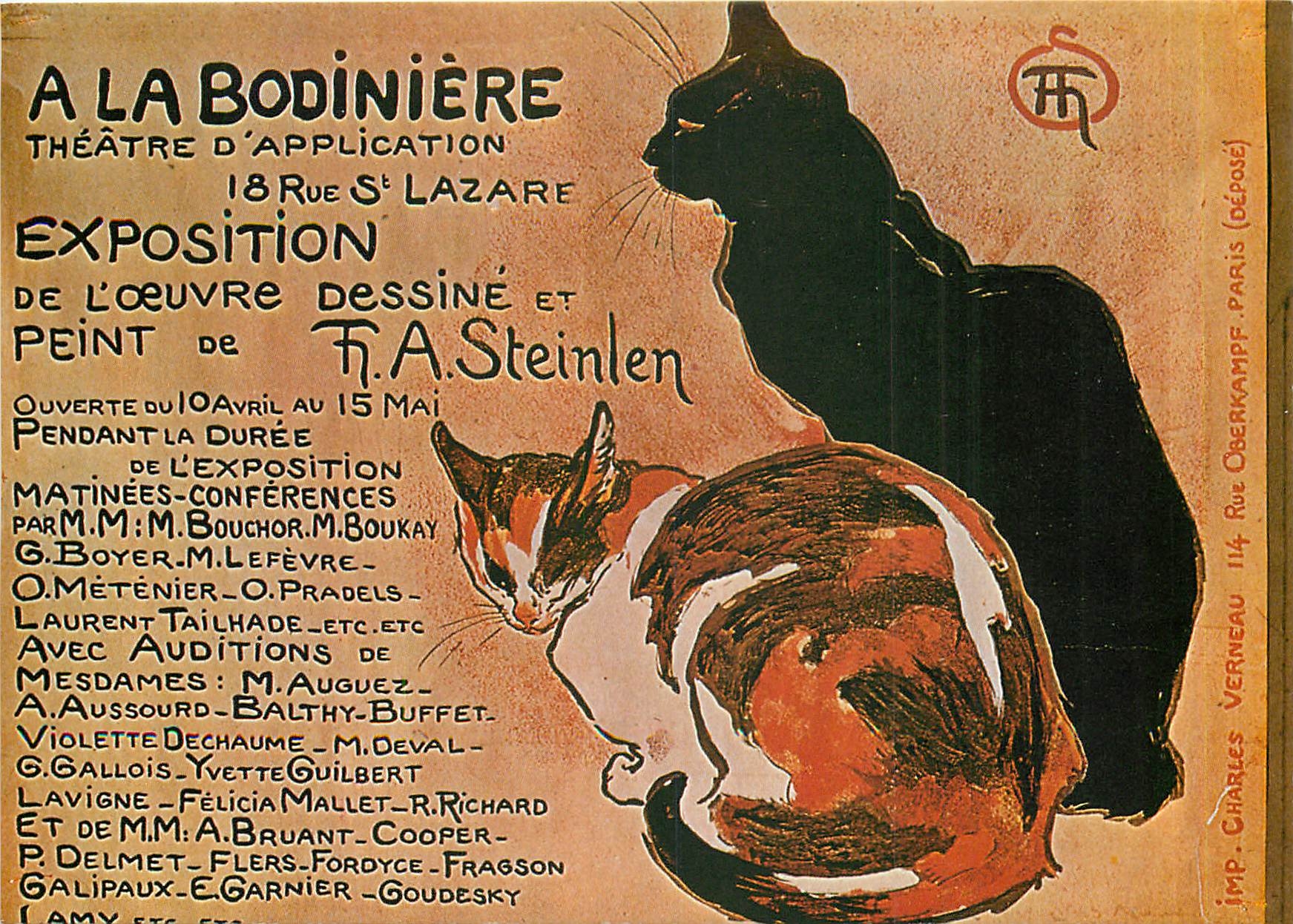 CPM Nos Publicites A La Bodiniere  Chats Chat