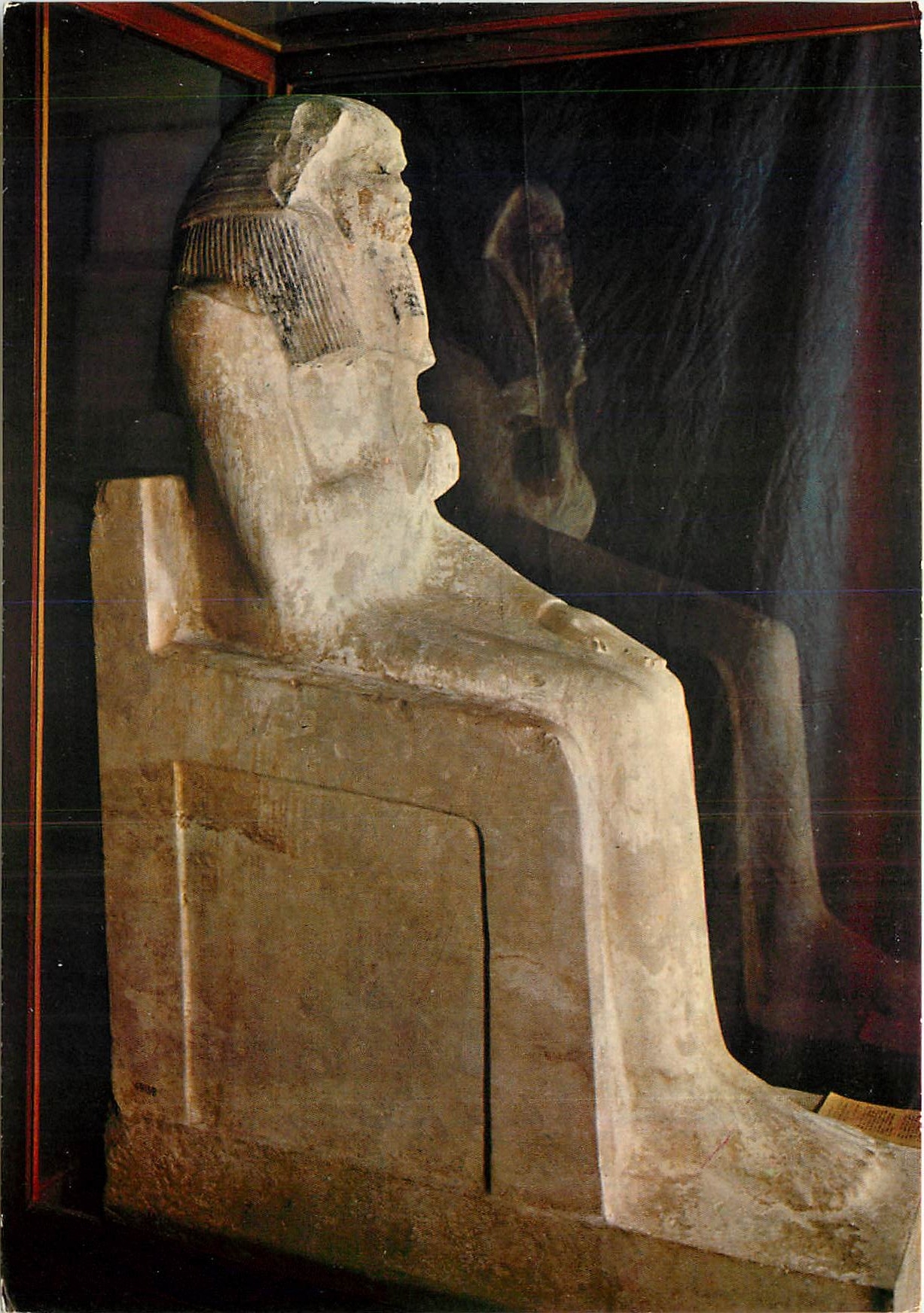 CPM Le Musee Egyptien Cairo Statue en calcaire du roi Zoser 