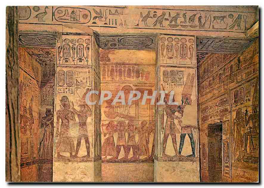 CPM Abu Simbel Petite salle de pilliers dans le grand temple 