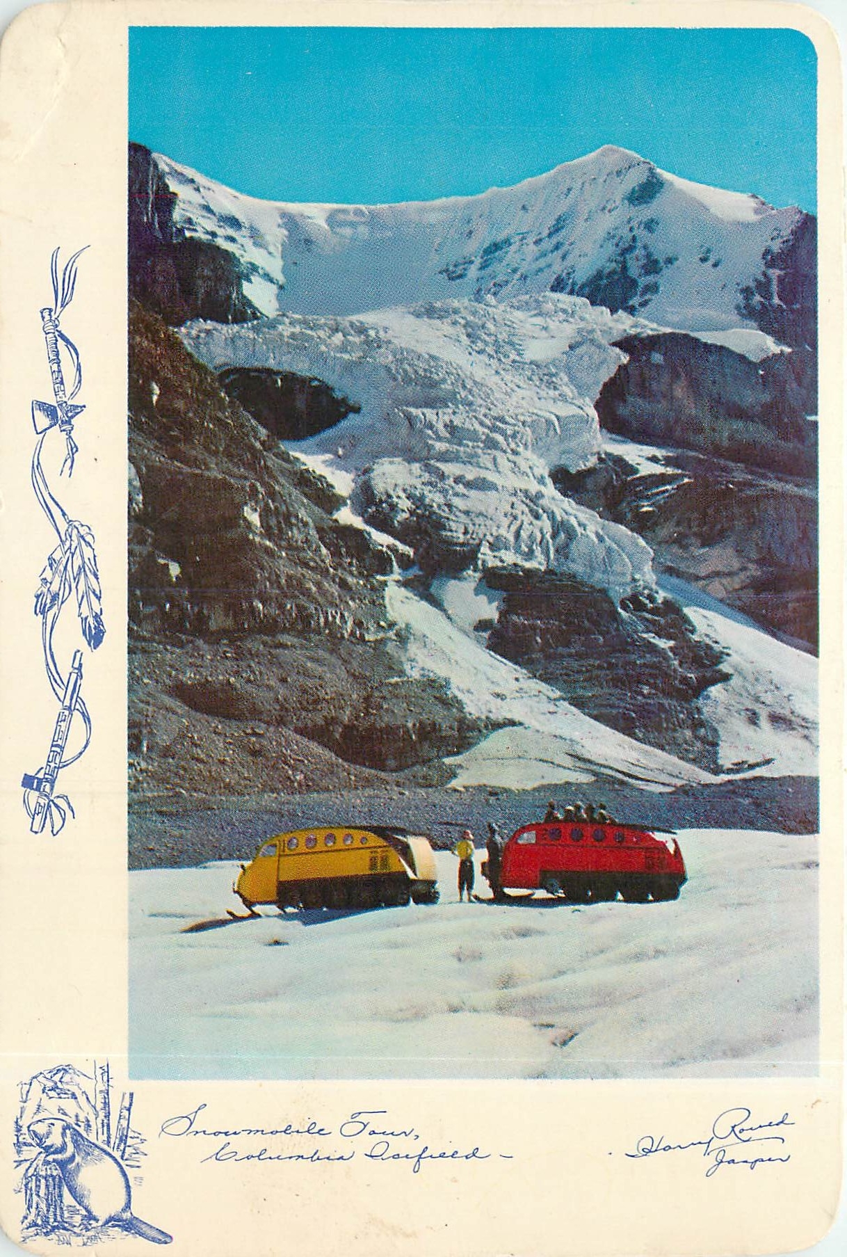 CPM Columbia Icefield is high in the Canadian Rockies and ringed by massive glacier mountains 