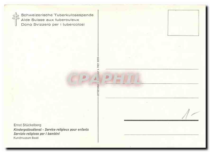 CPM Ernst Stuckelberg Kindergotesdienst Service religieux pour enfants  — Rückseite