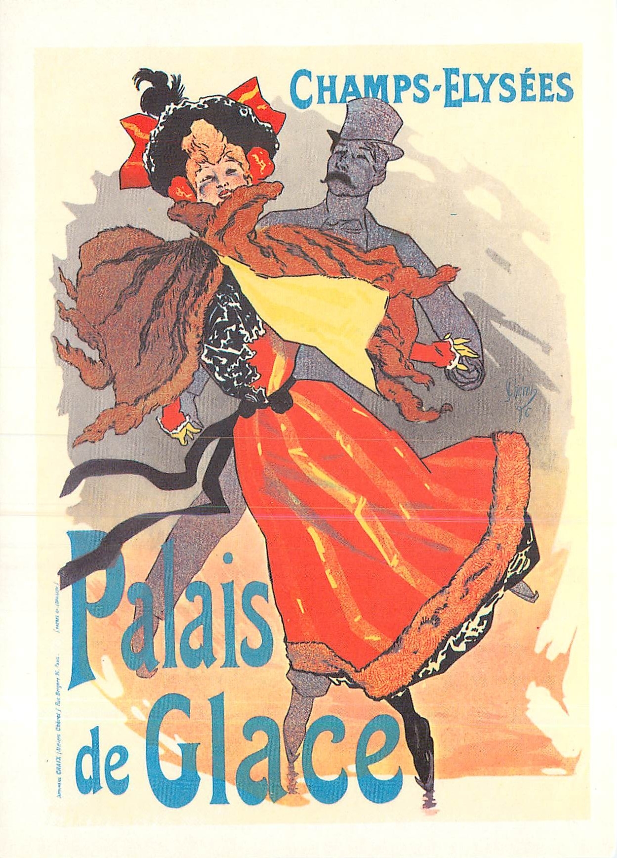 CPM Jules Cheret Plakat fur Palais de Glace Paris 