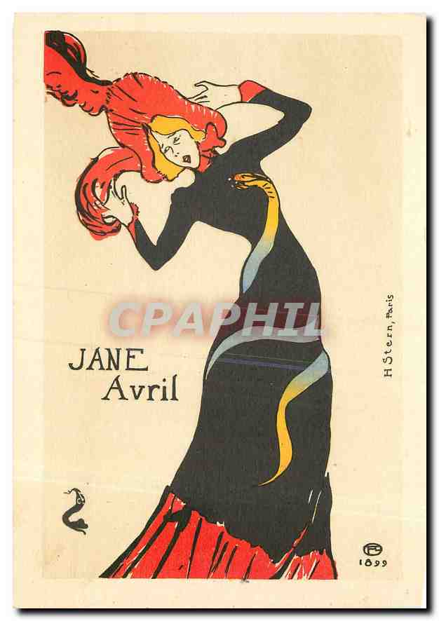 CPM H de Toulouse Lautrec Affiche pour Jane Avril 