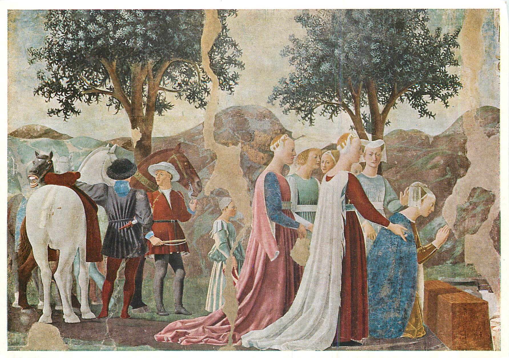 CPM Piero Della Francesca L'Adorazione del ponte 