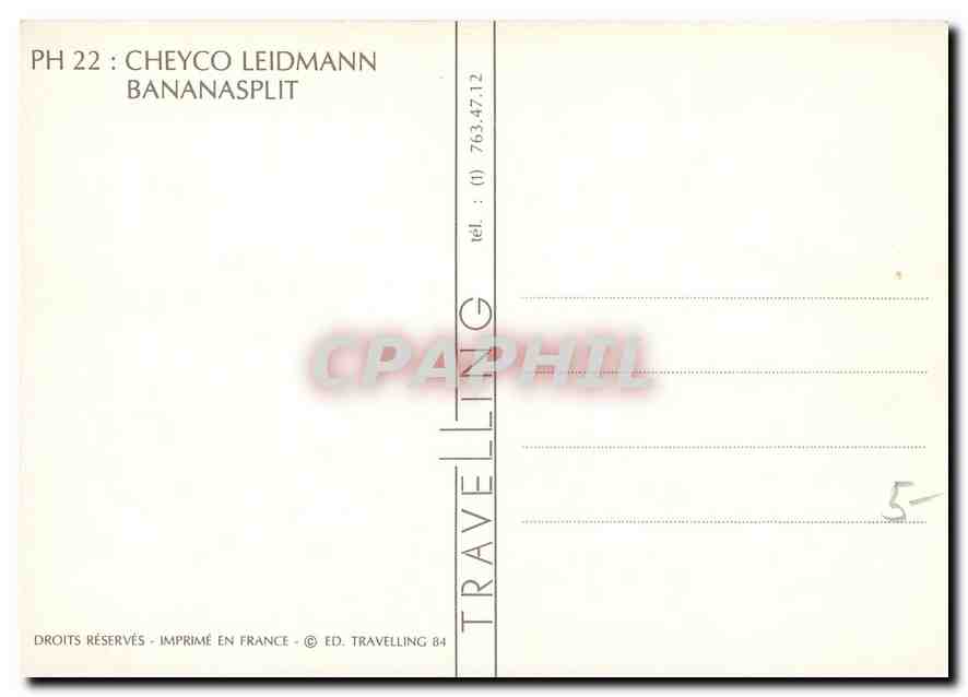 CPM PH 22 Cheyco Leidmann Bananasplit Pepsi Cola Pepsi-Cola — Rückseite