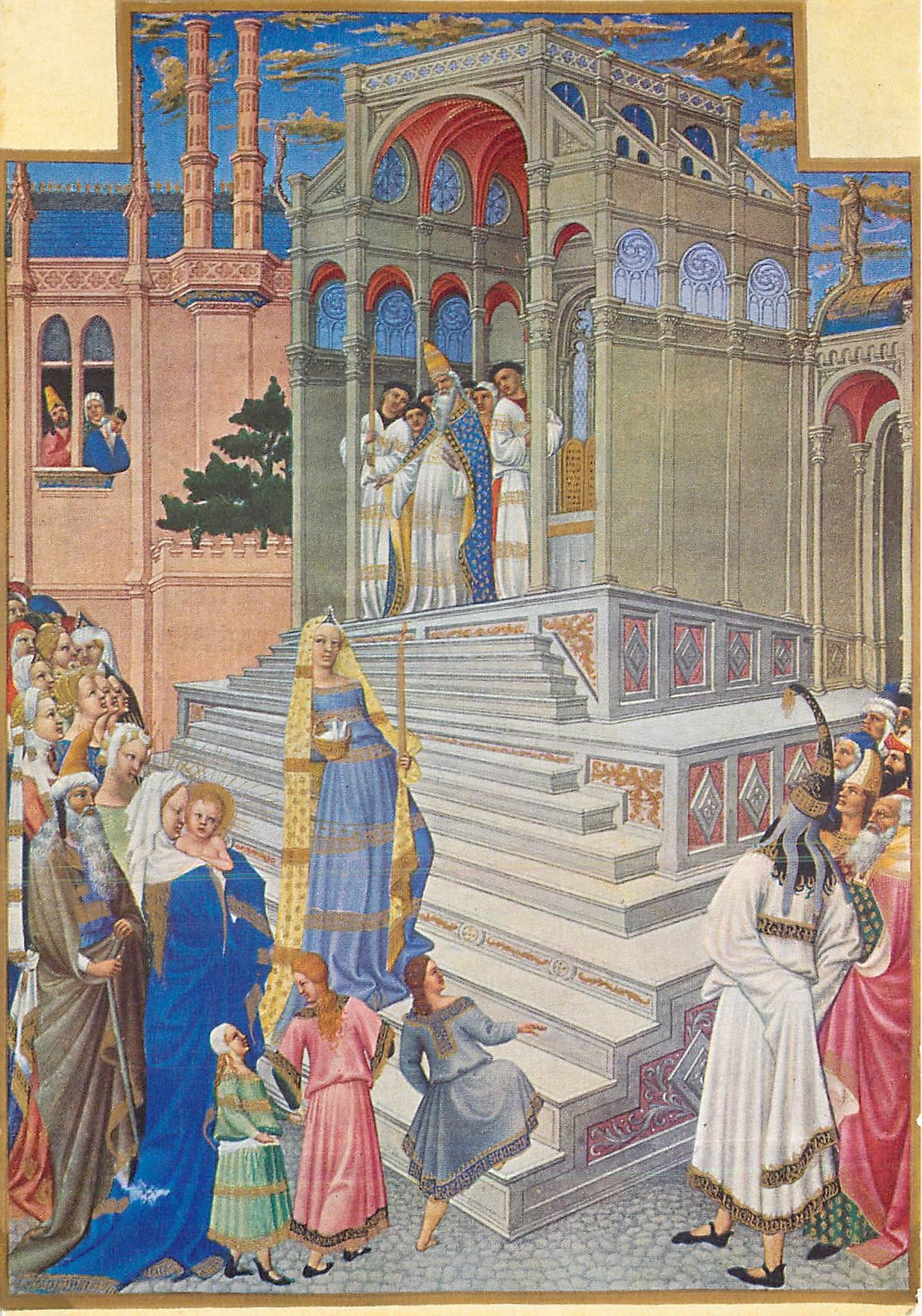 CPM Les tres riches heures du duc de Berry La Purification 