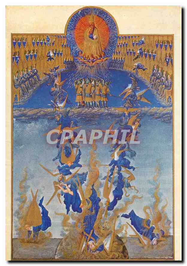 CPM Les tres riches heures du duc de Berry La chute des Anges rebelles 