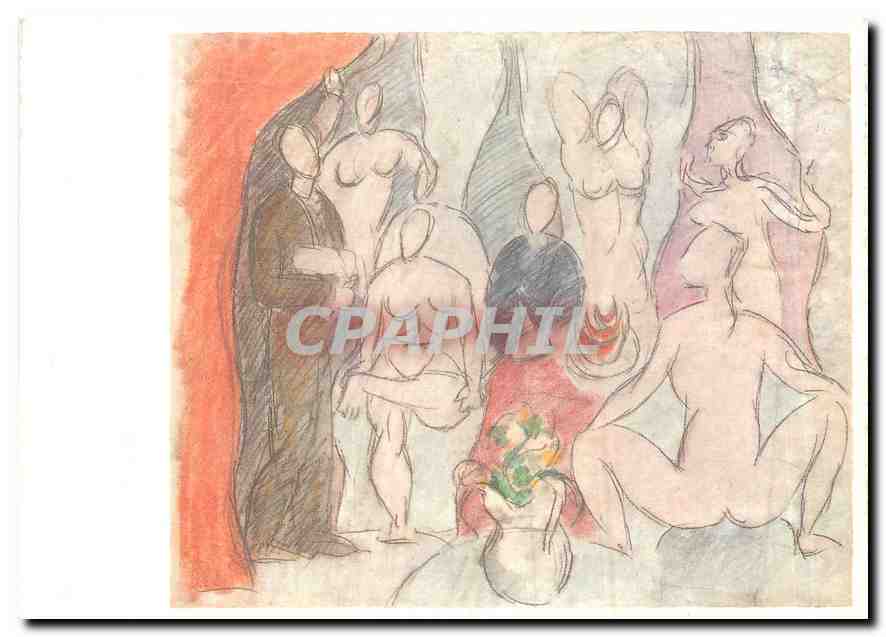 CPM Pablo Picasso Les demoiselles d'Avignon 