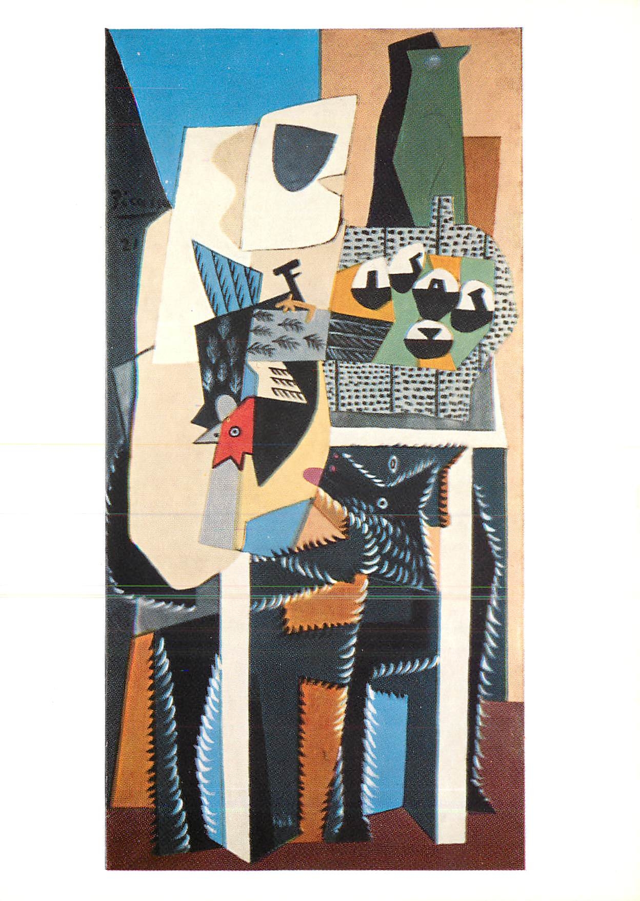 CPM Pablo Picasso 1881 Hund un Hahn 1921 Dog and Cock Chien et coq 