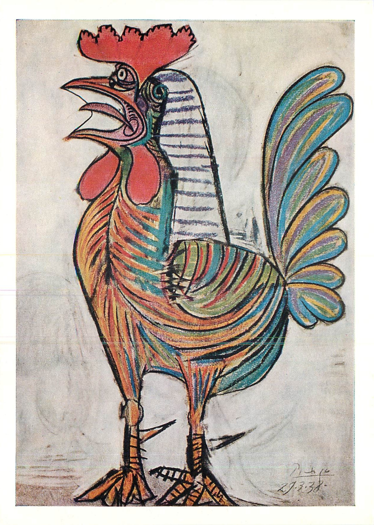 CPM Pablo Picasso 1881 Der Hahn 1938 Le coq 