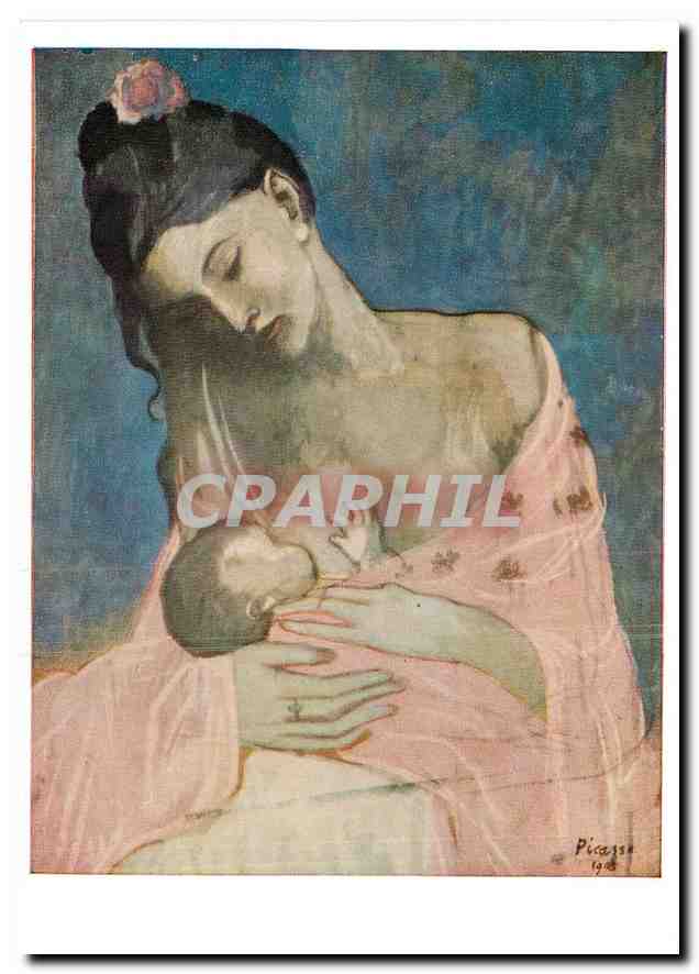 CPM Buccheim Kunstkarte Pablo Picasso Mutter und Kind 