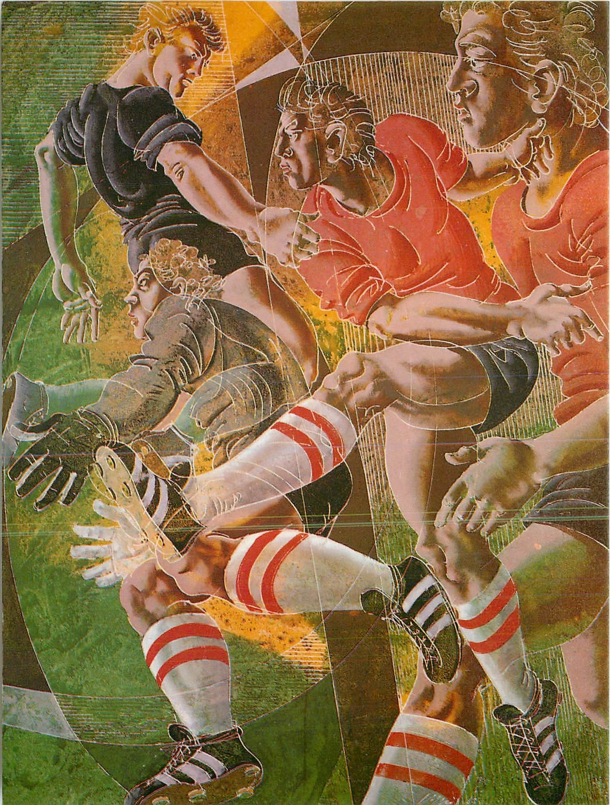 CPM Comite International Olympique Football par Hans Erni 
