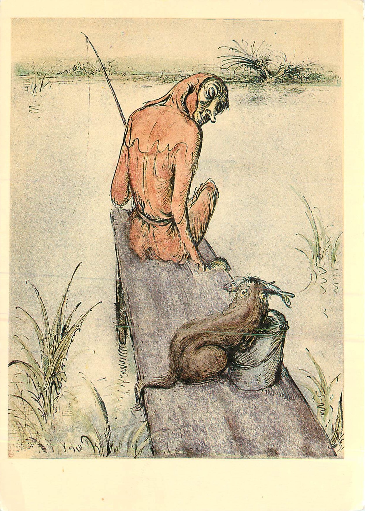 CPM A Paul Weber Meine Fische Deine Fische 