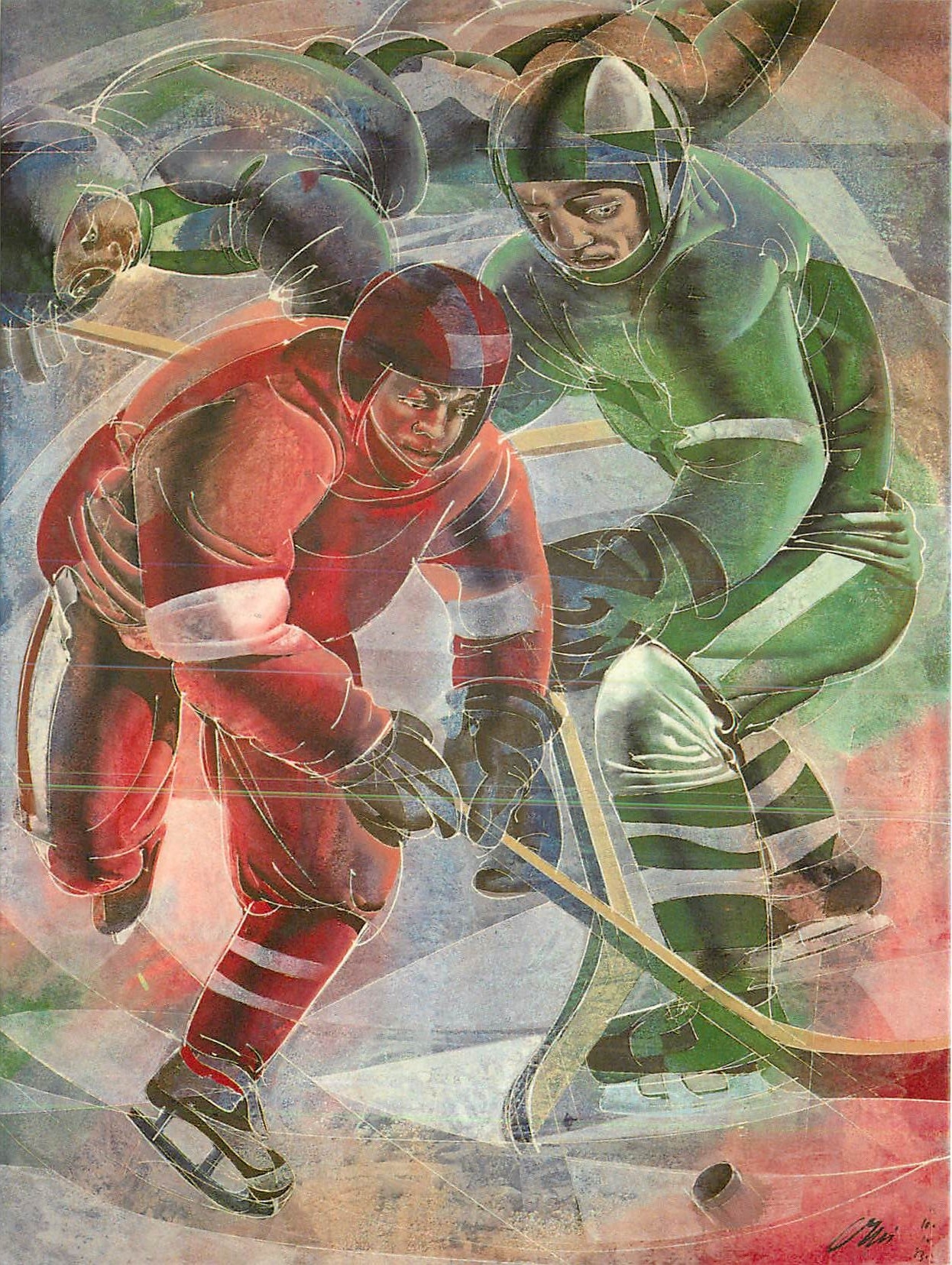 CPM Comite International Olympique Hockey sur glace par Hans Erni Jeux Olympiques