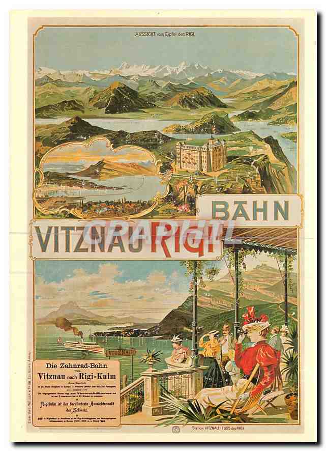 CPM Kunstler unbekannt Plakat fur Vitznau Rigi Bahn 