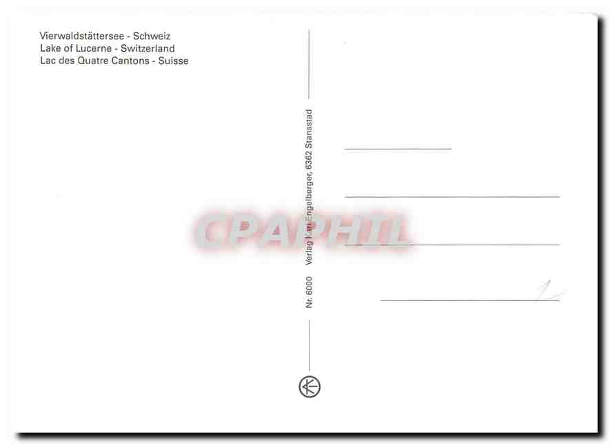 CPM Vierwaldstattersee Schweiz  — Rückseite