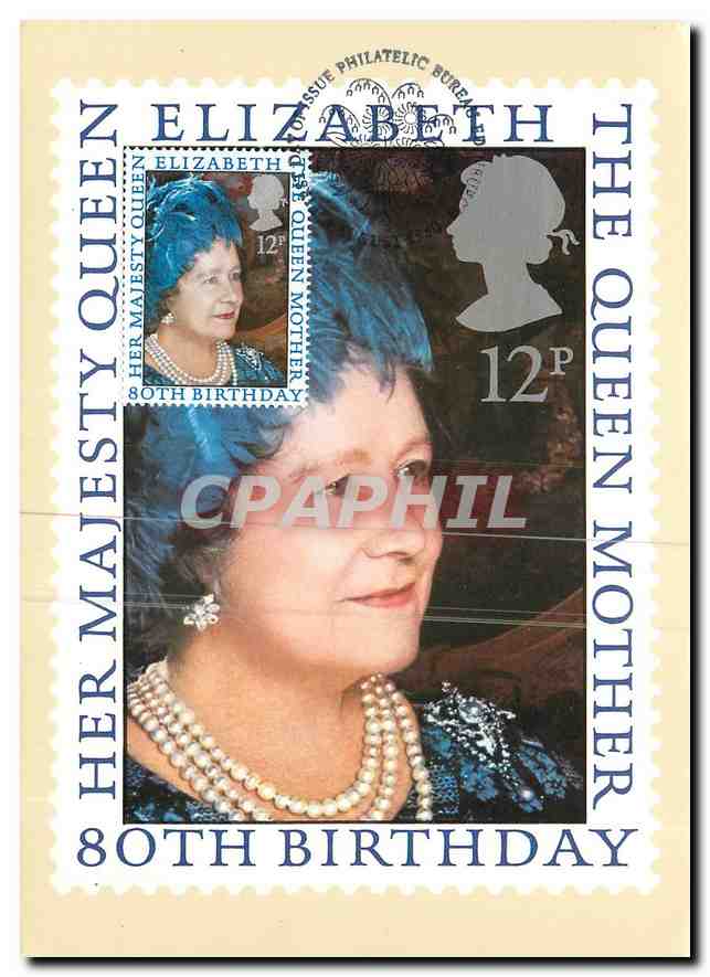 La Reine Mère — 80e anniversaire — Post Office, série PHO 45/80