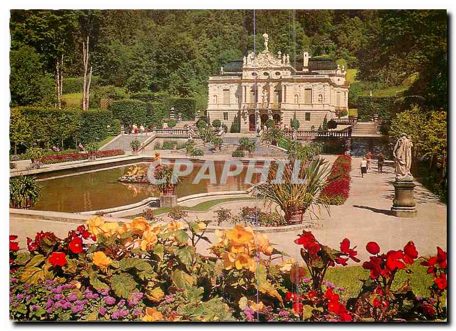 CPA Konigsschloss Linderhof Erbaut durch Konig Ludwig II von Bayern 