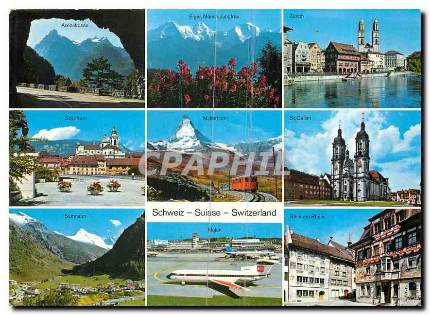 CPA Switzerland Zurich Solothum Matterhorn St Gallen 