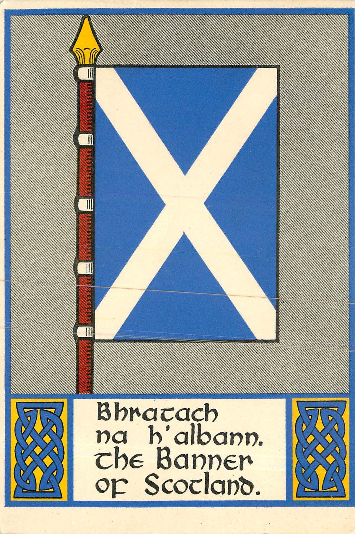 CPM The Banner Series Bhratach Na H'Albann The National Banner of Scotland 