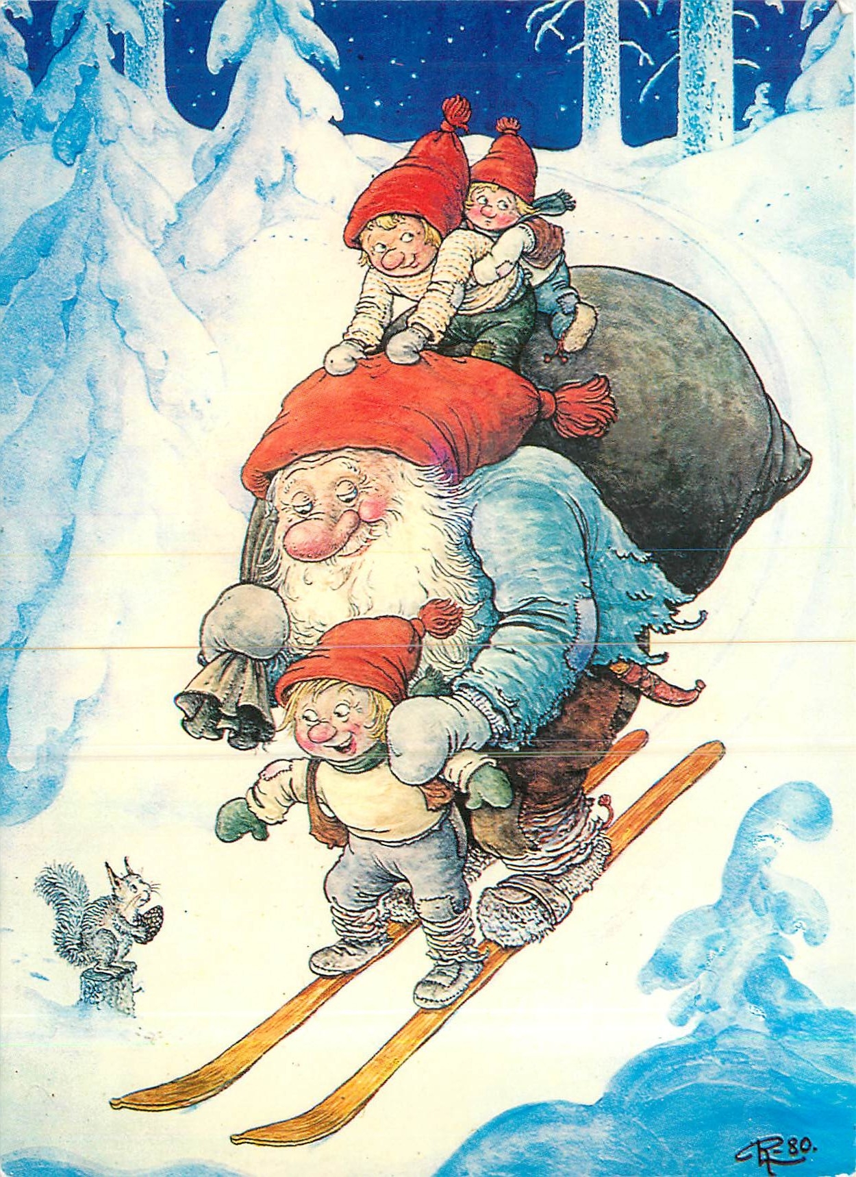 CPM Sacken full effer en akvarell av Roff Lidberg Rolf Lidberg malare botanist Pere Noel