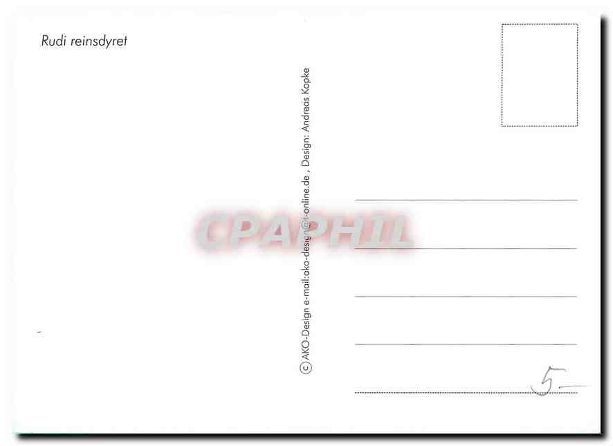 CPM Nordkapp Rudi reinsdyret  — Rückseite