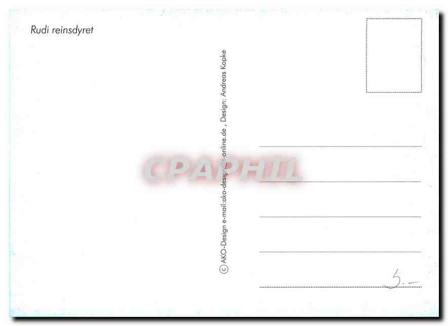 CPM Nordkapp Rudi reinsdyret  — Rückseite