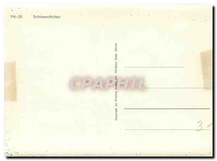 CPM Schneewittchen  — Rückseite