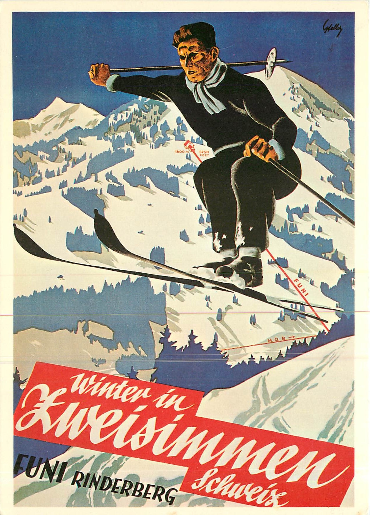 CPM Winter in Zweisimmen Schweiz Funi Rinderberg Ski