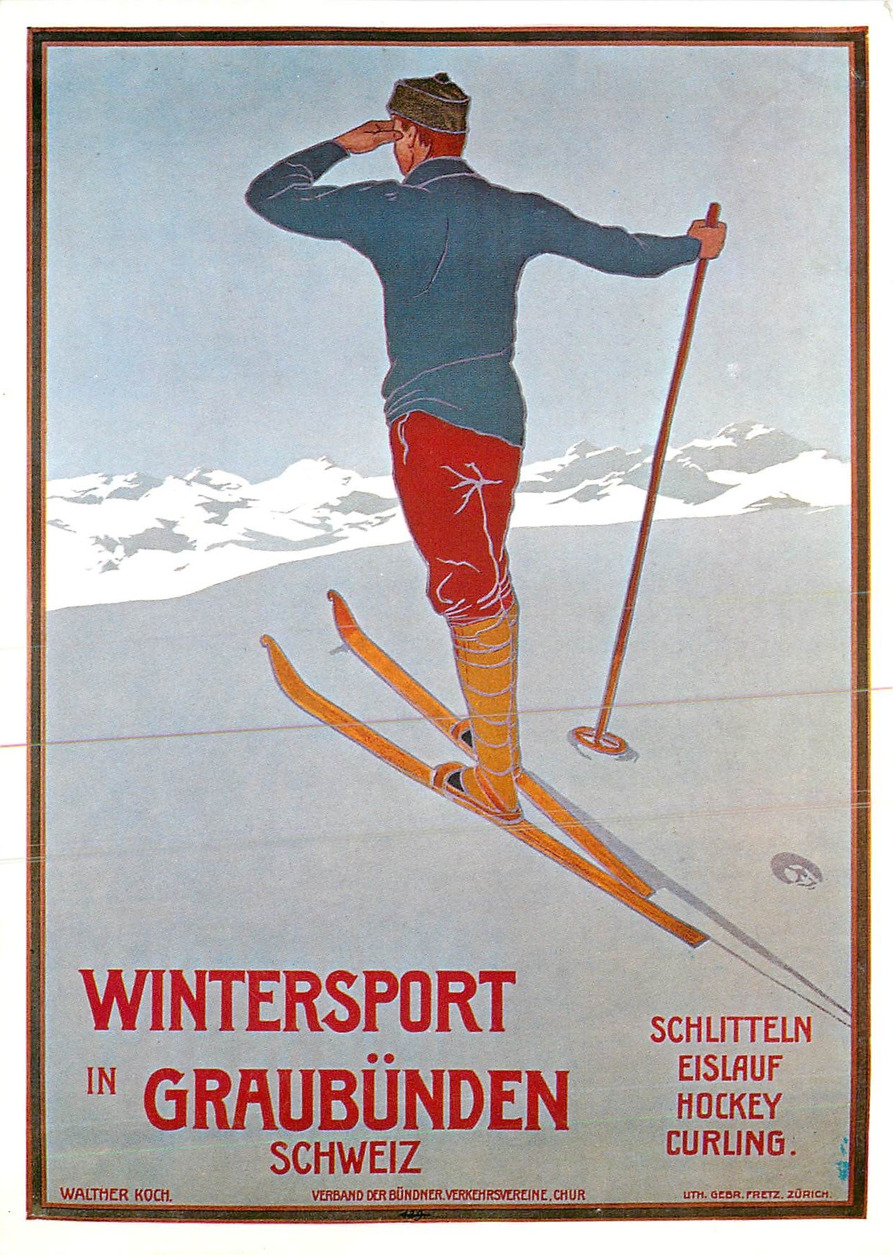CPM Wintersoirt in Graubunden Schweiz Walter Koch Ski