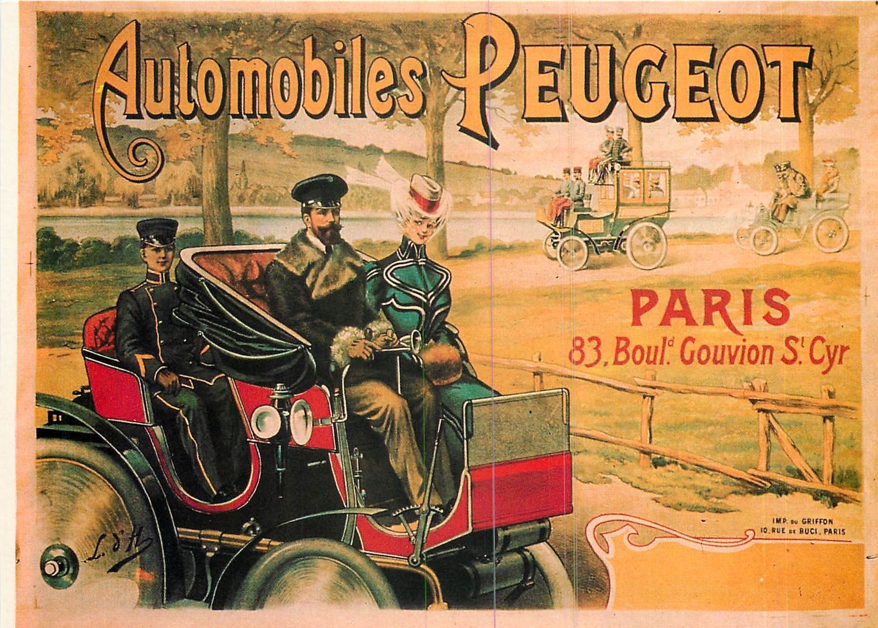 CPM Automobiles Peugeot Paris Nos Vieilles Affiches 