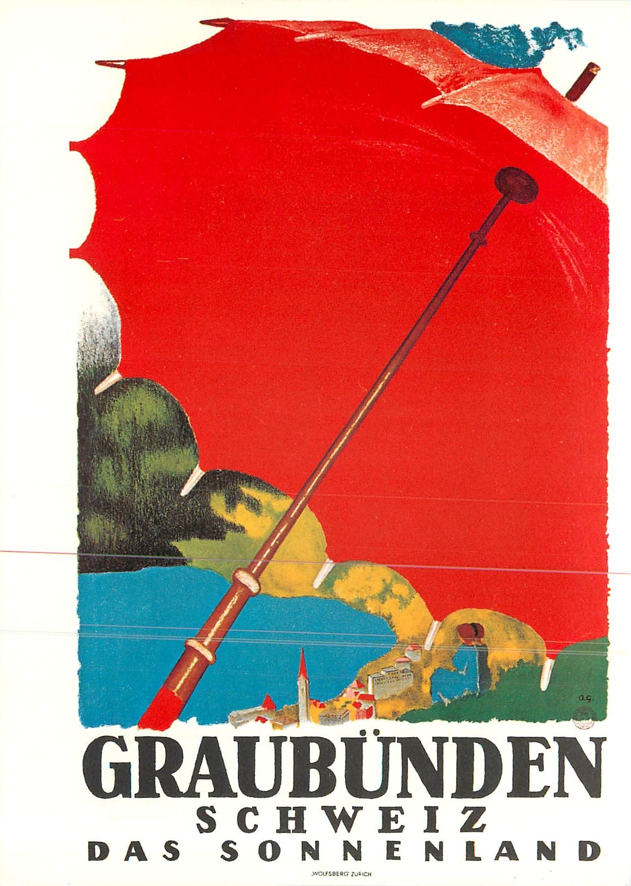 CPM Graubunden Schweiz Das Sonnenland Augusto Giacometti 