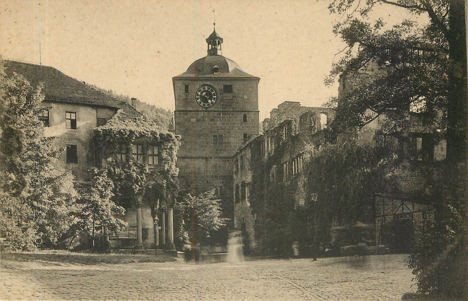 CPA Schloss Heidelberg Der Wartrum Ludswigbau und Ruprechtsbau 