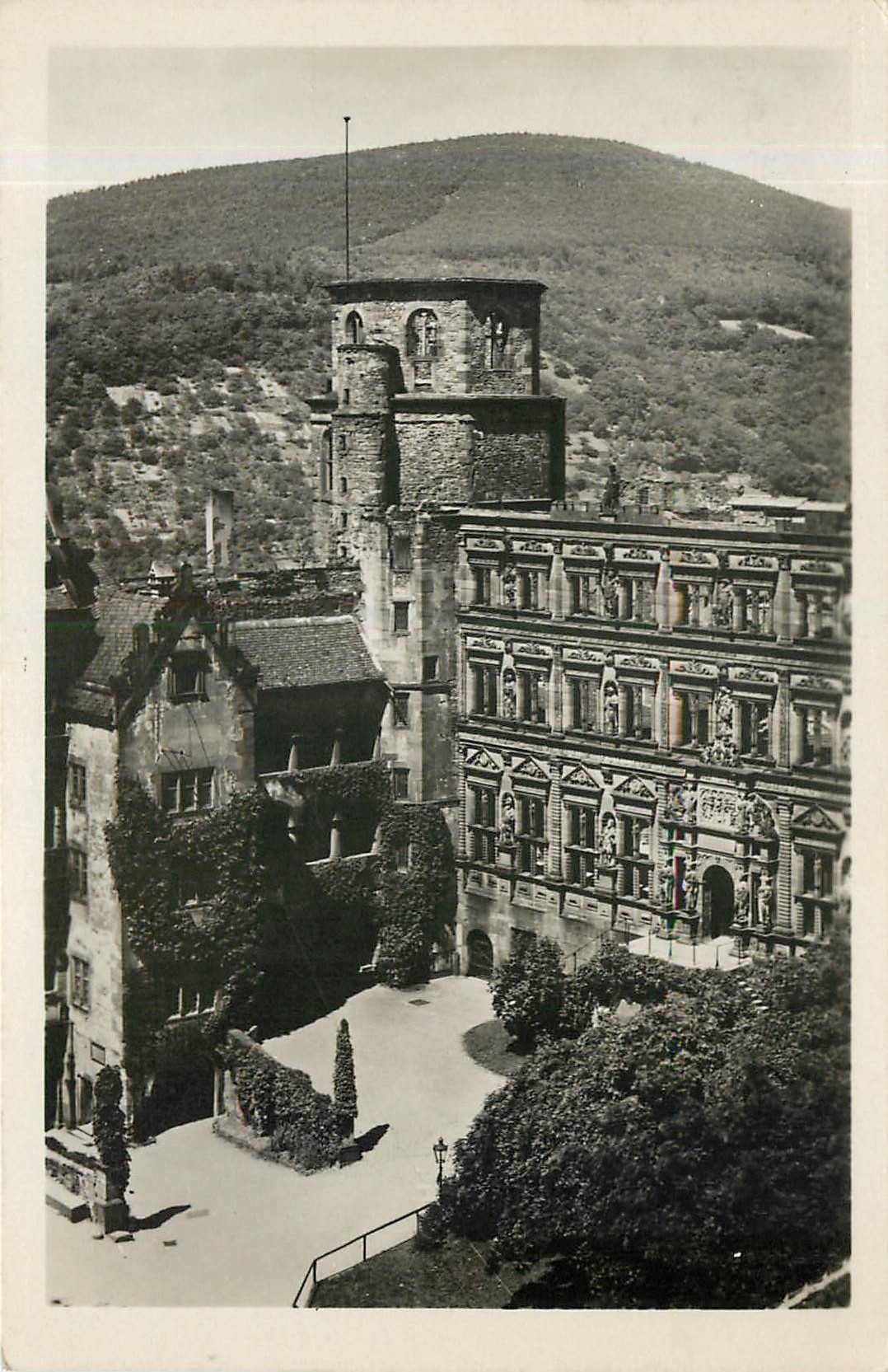 CPA Schloss Heidelberg Partie v Schlosshof 