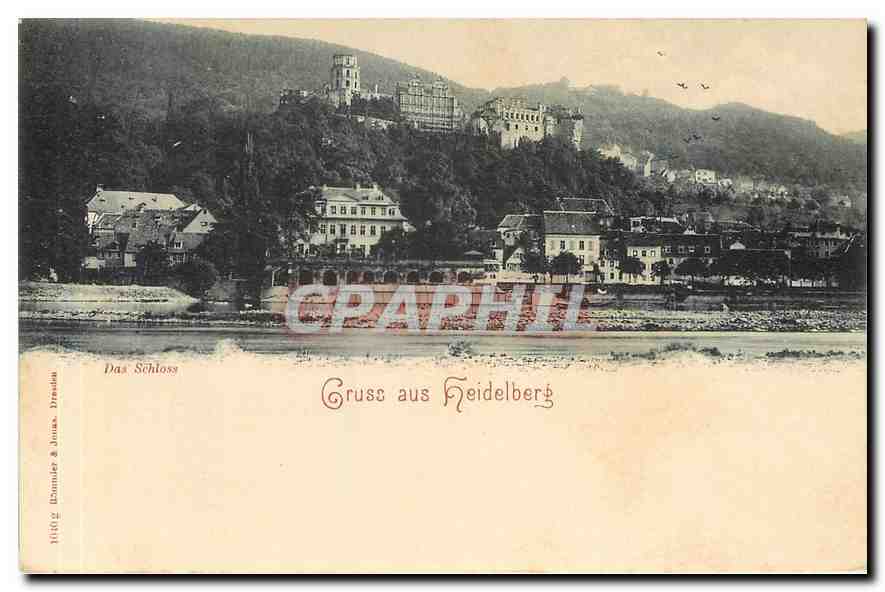 CPA Gruss aus Heidelberg Das Schloss 