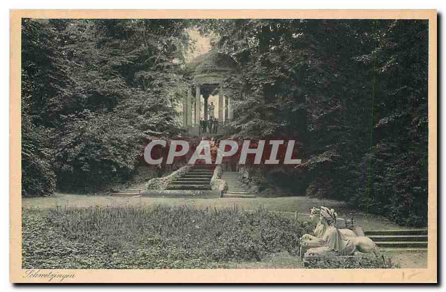 CPA Schwetzingen Der Schlossgarten Apollotempel 