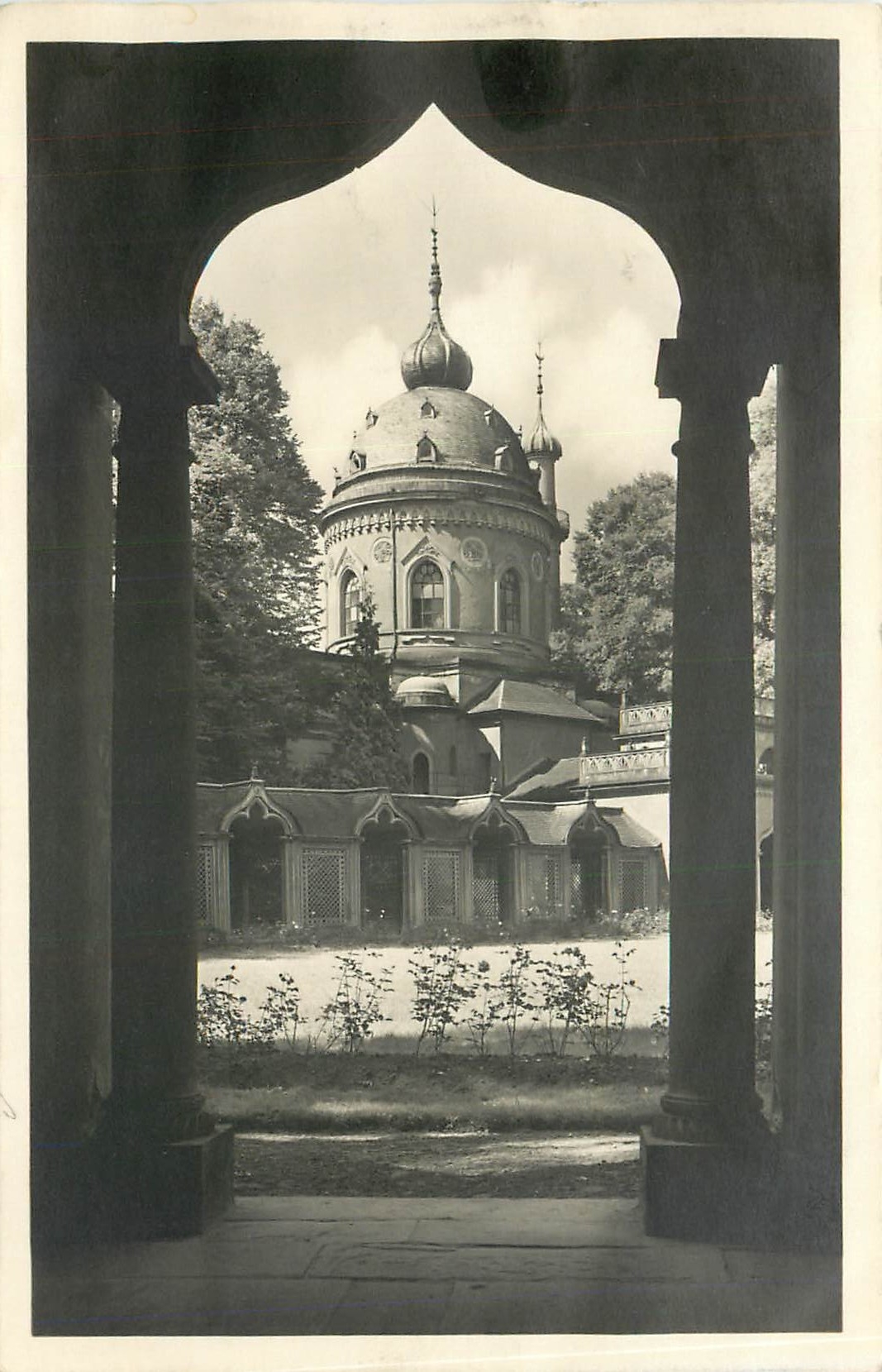 CPA Schwetzingen Schlossgarten Die Moschee 