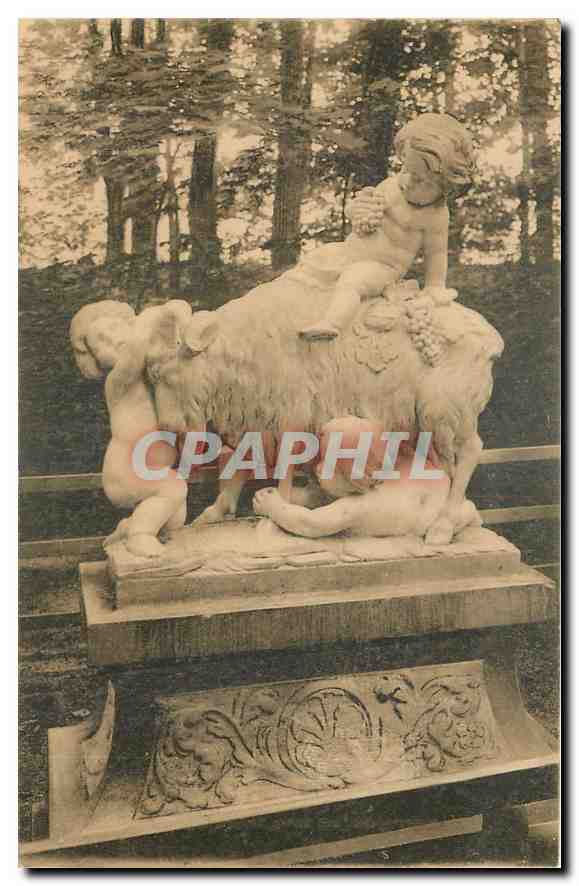 CPA Schwetzingen Schlossgarten Die Bacchuskinder Enfants Bouc Chevre