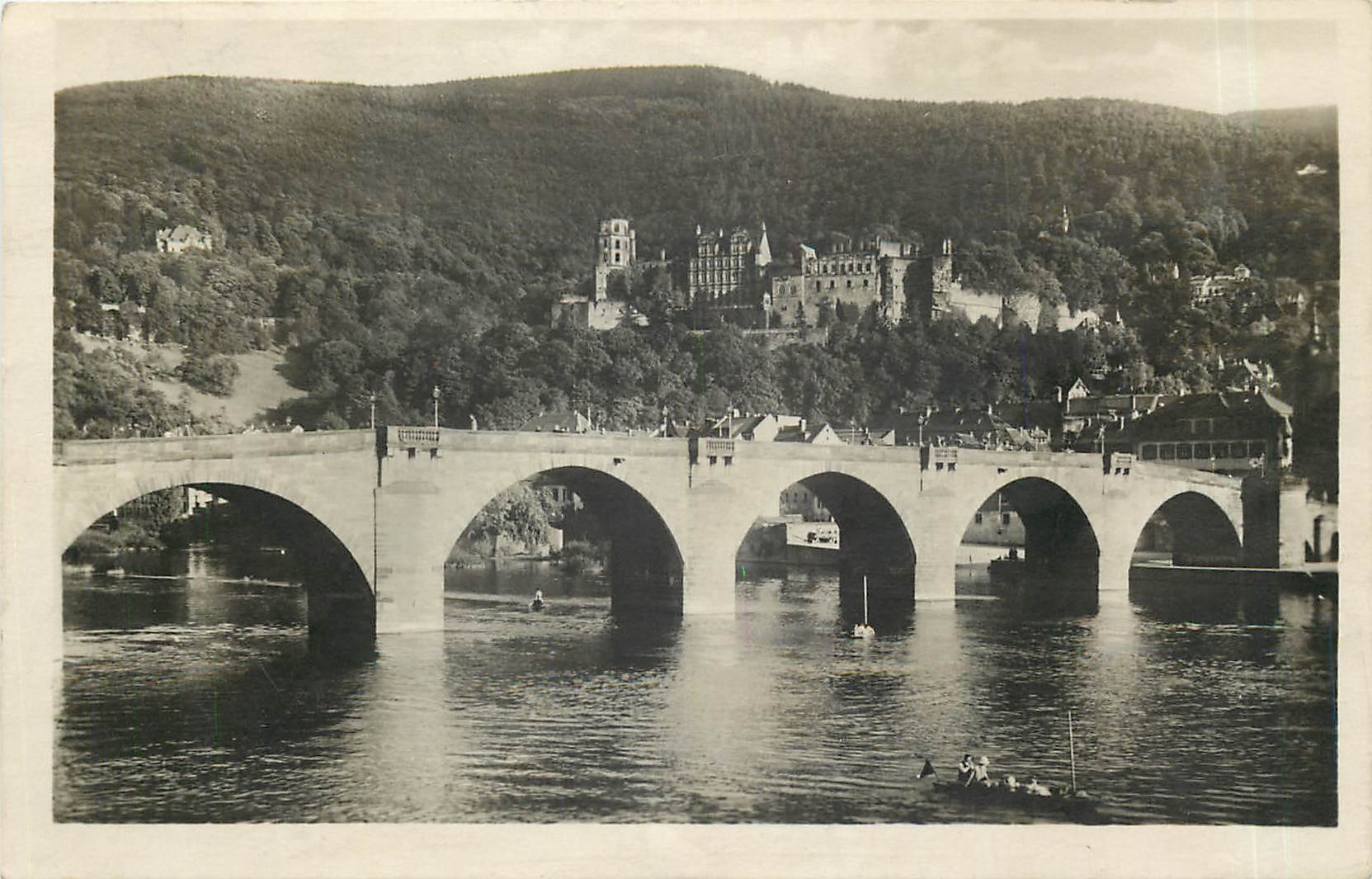 CPA Heidelberg Alte Brucke und Schloss 