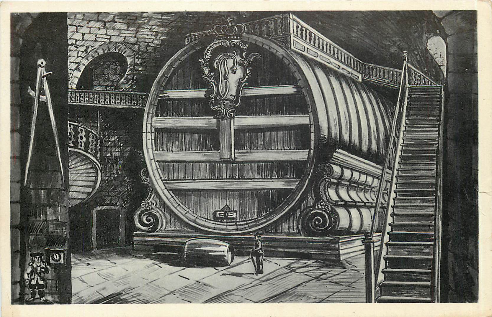 CPA Das grosse Heidelberger Fass Heildelberg