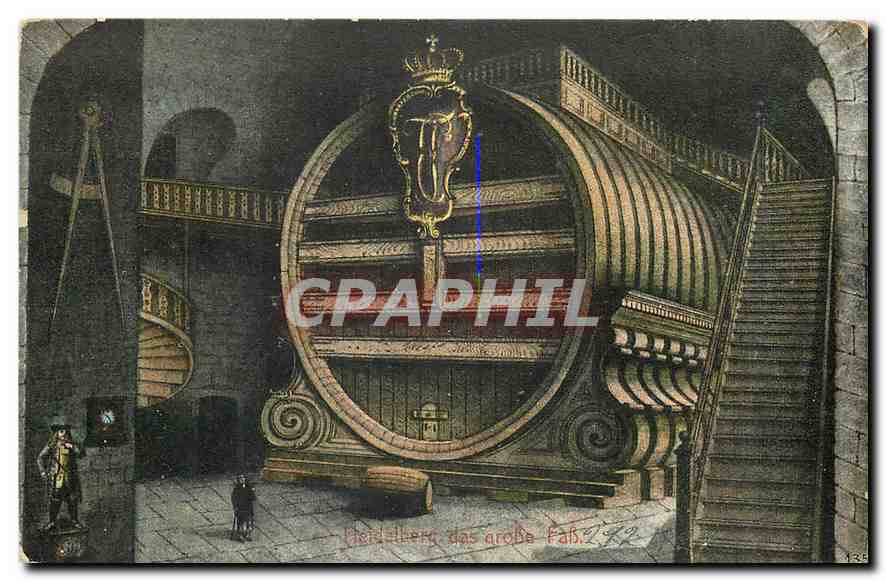 CPA Das grosse Heidelberger Fass 