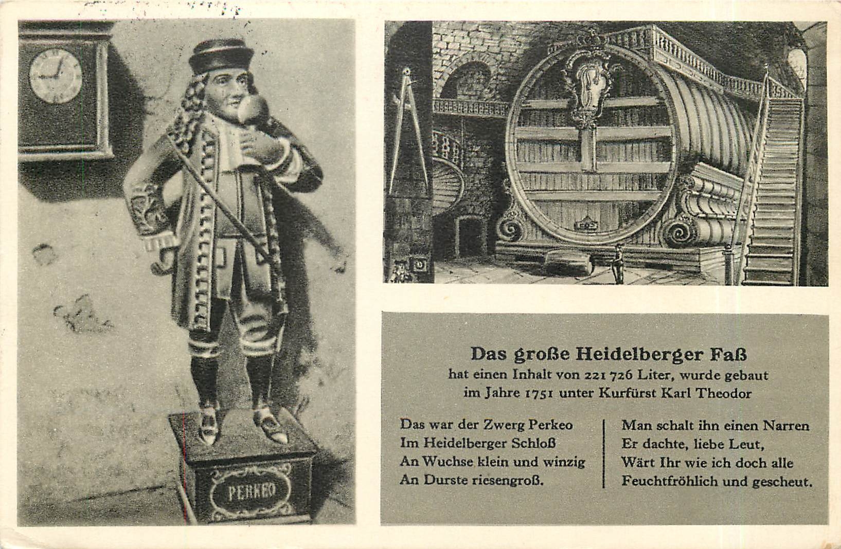 CPA Das grosse Heidelberger Fass 